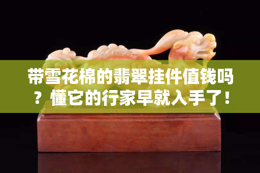 帶雪花棉的翡翠掛件值錢嗎？懂它的行家早就入手了！