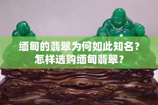 緬甸的翡翠為何如此知名？怎樣選購緬甸翡翠？