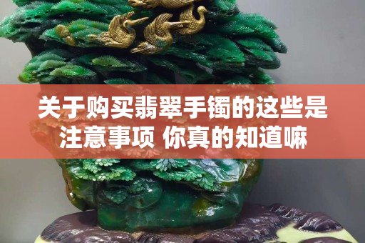 關于購買翡翠手鐲的這些是注意事項 你真的知道嘛