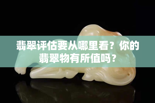 翡翠評估要從哪里看？你的翡翠物有所值嗎？