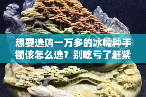 想要選購一萬多的冰糯種手鐲該怎么選？別吃虧了趕緊看