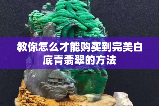 教你怎么才能購買到完美白底青翡翠的方法