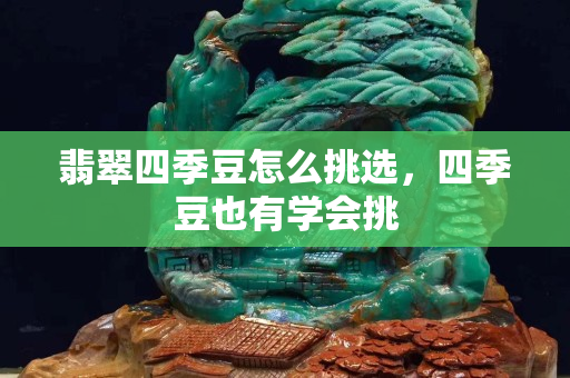 翡翠四季豆怎么挑選，四季豆也有學(xué)會(huì)挑