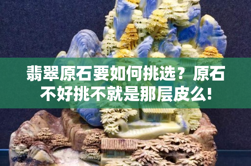 翡翠原石要如何挑選？原石不好挑不就是那層皮么!