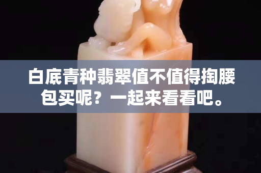 白底青種翡翠值不值得掏腰包買呢？一起來看看吧。