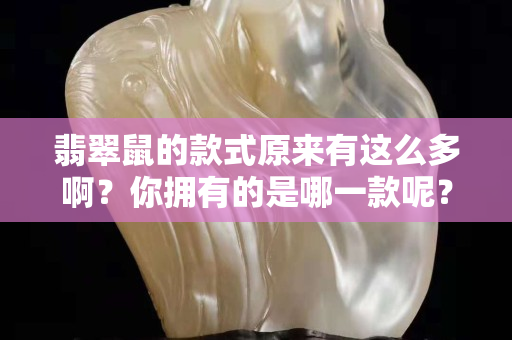 翡翠鼠的款式原來有這么多啊？你擁有的是哪一款呢？