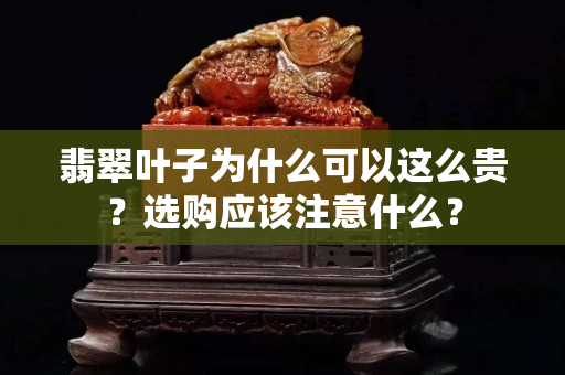 翡翠葉子為什么可以這么貴？選購應該注意什么？
