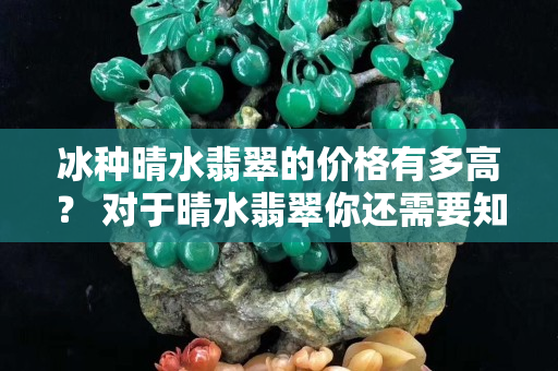 冰種晴水翡翠的價格有多高？ 對于晴水翡翠你還需要知道這些！