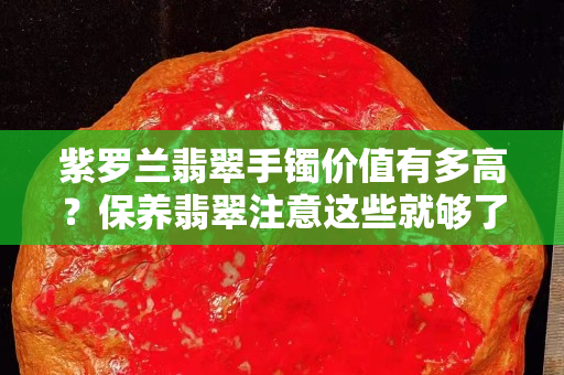 紫羅蘭翡翠手鐲價值有多高？保養翡翠注意這些就夠了