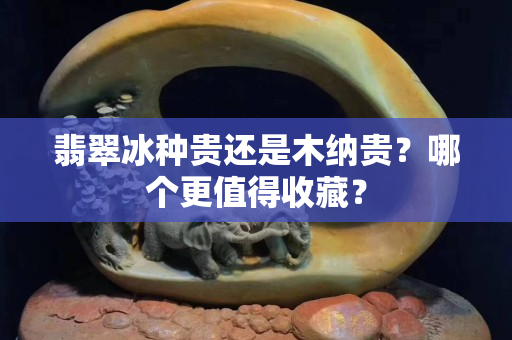 翡翠冰種貴還是木納貴？哪個更值得收藏？