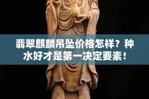 翡翠麒麟吊墜價格怎樣？種水好才是第一決定要素！