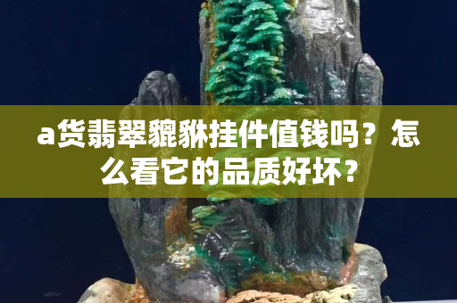 a貨翡翠貔貅掛件值錢嗎？怎么看它的品質好壞？