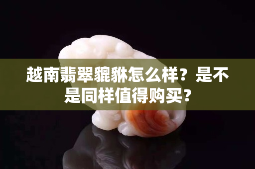 越南翡翠貔貅怎么樣？是不是同樣值得購買？