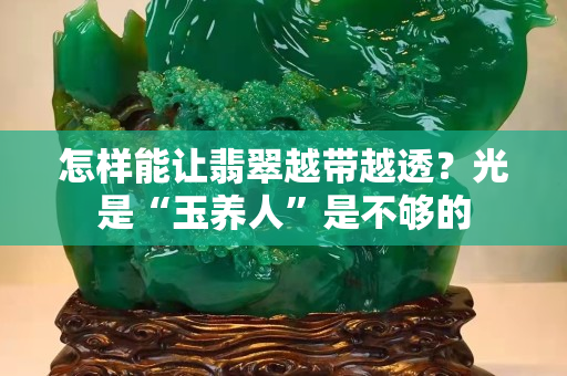 怎樣能讓翡翠越帶越透？光是“玉養人”是不夠的