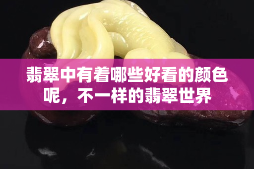 翡翠中有著哪些好看的顏色呢，不一樣的翡翠世界