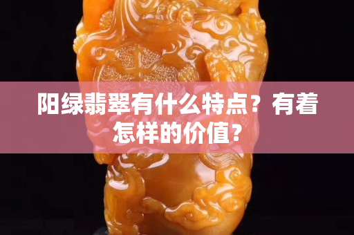 陽綠翡翠有什么特點？有著怎樣的價值？