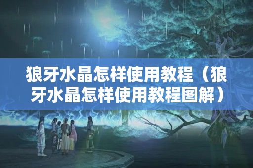 狼牙水晶怎樣使用教程（狼牙水晶怎樣使用教程圖解）