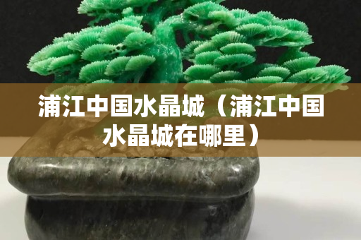 浦江中國水晶城（浦江中國水晶城在哪里）