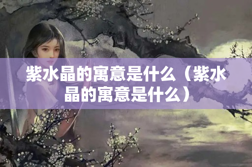 紫水晶的寓意是什么（紫水晶的寓意是什么）