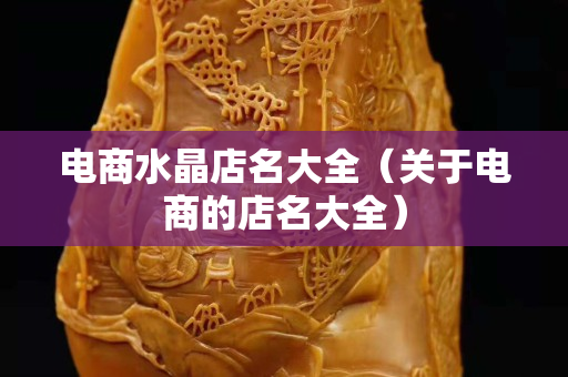 電商水晶店名大全（關于電商的店名大全）
