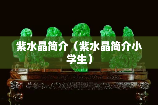 紫水晶簡介（紫水晶簡介小學生）