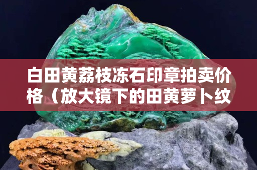 白田黃荔枝凍石印章拍賣價(jià)格（放大鏡下的田黃蘿卜紋）