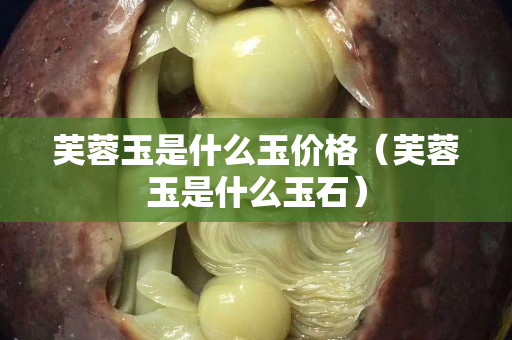 芙蓉玉是什么玉價格（芙蓉玉是什么玉石）