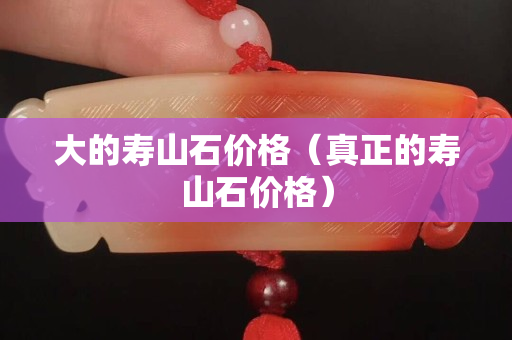 大的壽山石價格（真正的壽山石價格）