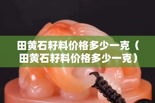 田黃石籽料價格多少一克（田黃石籽料價格多少一克）