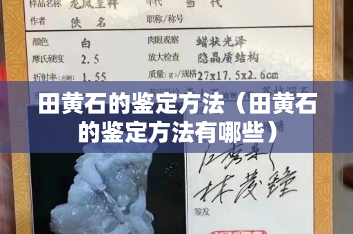 田黃石的鑒定方法（田黃石的鑒定方法有哪些）