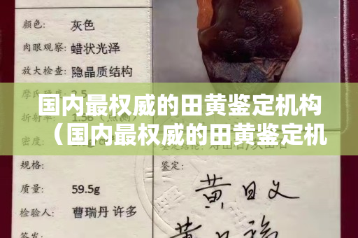 國內最權威的田黃鑒定機構（國內最權威的田黃鑒定機構在哪里）
