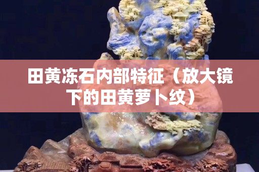 田黃凍石內(nèi)部特征（放大鏡下的田黃蘿卜紋）