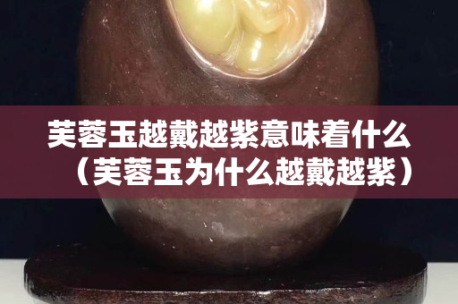 芙蓉玉越戴越紫意味著什么（芙蓉玉為什么越戴越紫）