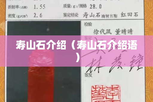 壽山石介紹（壽山石介紹語）