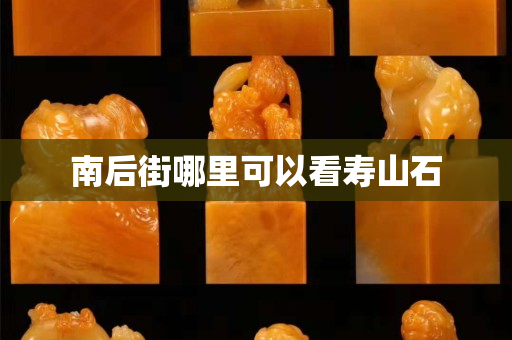 南后街哪里可以看壽山石