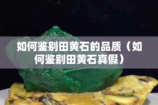 如何鑒別田黃石的品質（如何鑒別田黃石真假）