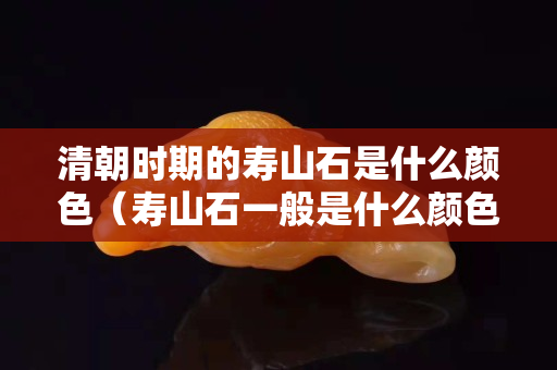 清朝時期的壽山石是什么顏色（壽山石一般是什么顏色）