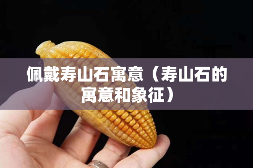 佩戴壽山石寓意（壽山石的寓意和象征）