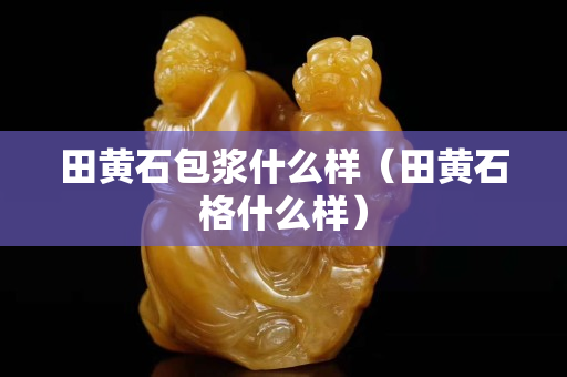 田黃石包漿什么樣（田黃石格什么樣）