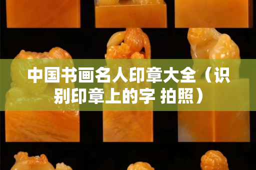 中國(guó)書畫名人印章大全（識(shí)別印章上的字 拍照）
