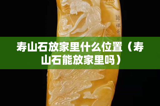 壽山石放家里什么位置（壽山石能放家里嗎）