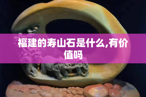福建的壽山石是什么,有價值嗎