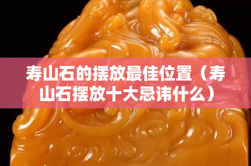 壽山石的擺放最佳位置（壽山石擺放十大忌諱什么）