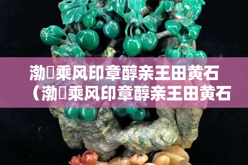 渤澥乘風印章醇親王田黃石（渤澥乘風印章醇親王田黃石）