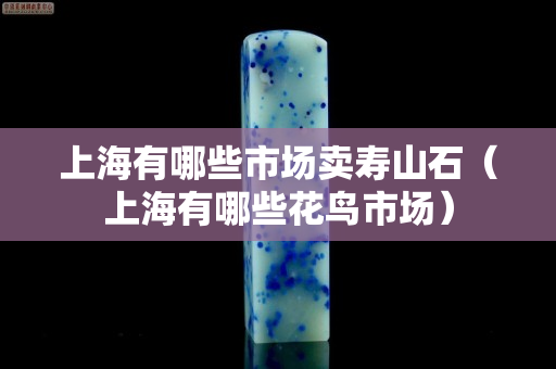 上海有哪些市場賣壽山石（上海有哪些花鳥市場）