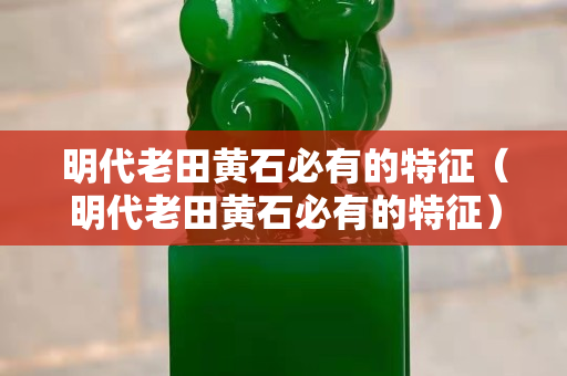 明代老田黃石必有的特征（明代老田黃石必有的特征）