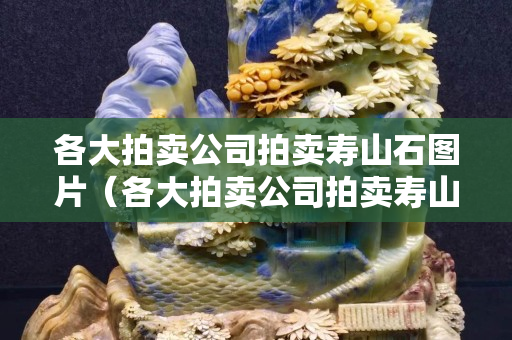 各大拍賣公司拍賣壽山石圖片（各大拍賣公司拍賣壽山石圖片價值）
