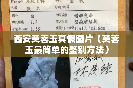 西安芙蓉玉真假圖片（芙蓉玉最簡單的鑒別方法）
