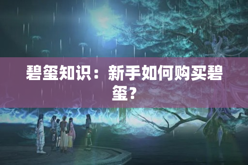 碧璽知識：新手如何購買碧璽？