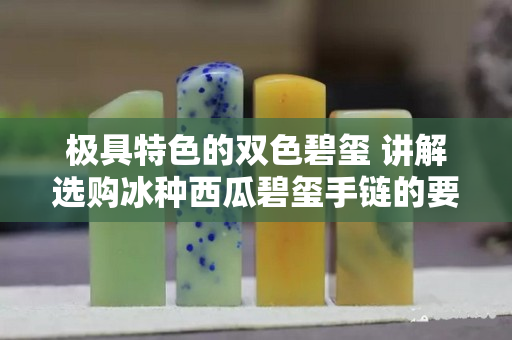 極具特色的雙色碧璽 講解選購冰種西瓜碧璽手鏈的要點(diǎn)